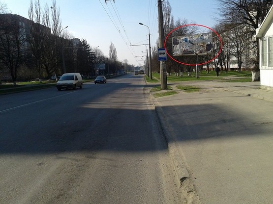 Фото рекламної площини за адресою вул. Гордіюк А ст в напрямку до крз Фото рекламної площини за адресою вул. Гордіюк А ст в напрямку до крз