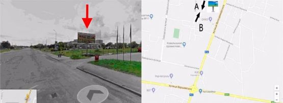 Фото рекламной плоскости по адресу м. Ковель, вул. Володимирська АЗС ОККО  А ст Фото рекламной плоскости по адресу м. Ковель, вул. Володимирська АЗС ОККО  А ст