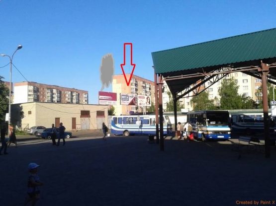 Фото рекламной плоскости по адресу вул. Кравчука, 23 ТЦ Слон, сторона на автовокзал, Б ст середній щит Фото рекламной плоскости по адресу вул. Кравчука, 23 ТЦ Слон, сторона на автовокзал, Б ст середній щит