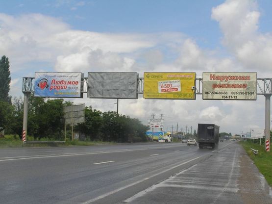 Фото рекламной плоскости по адресу Район промрынка "7-км", биопарка и аквапарка, окружная дорога.