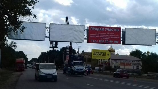 Фото рекламной плоскости по адресу Район промрынка "7-км", биопарка и аквапарка, окружная дорога.