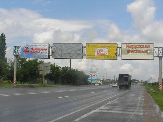 Фото рекламної площини за адресою Район промрынка "7-км", биопарка и аквапарка, окружная дорога.