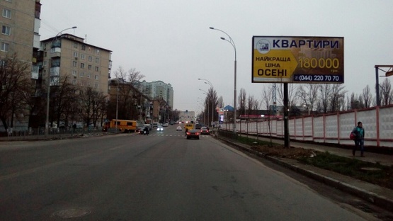 Фото рекламной плоскости по адресу Васильковская, 22 /ул. Бурмистенко Фото рекламной плоскости по адресу Васильковская, 22 /ул. Бурмистенко