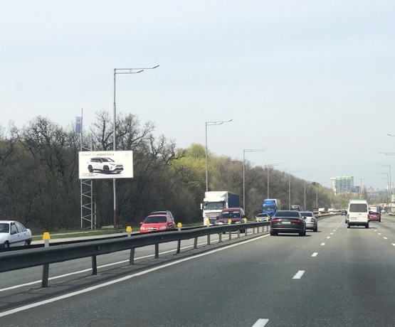 Фото рекламной плоскости по адресу Столичное шоссе, 450 м от Новопироговской (справа), в Киев