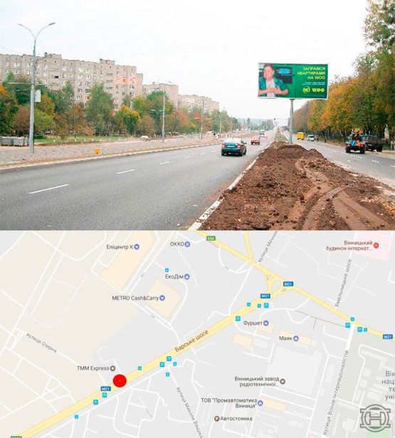 Фото рекламной плоскости по адресу Барское шоссе (разделитель) Фото рекламной плоскости по адресу Барское шоссе (разделитель)