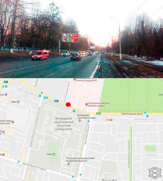 Фото рекламної площини за адресою Хмельницкое шоссе Фото рекламної площини за адресою Хмельницкое шоссе