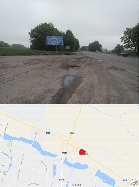 Фото рекламной плоскости по адресу Немировское шоссе-Выезд из города(АЗС ОККО) Фото рекламной плоскости по адресу Немировское шоссе-Выезд из города(АЗС ОККО)