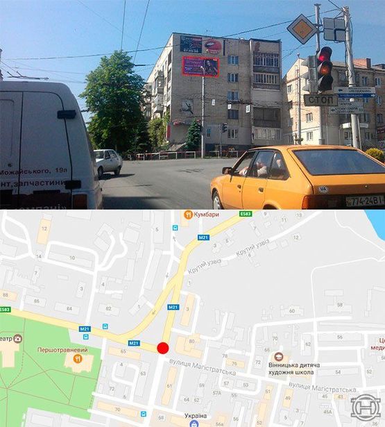 Фото рекламної площини за адресою ул. пл.Майдана (фасад)