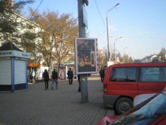 Фото рекламной плоскости по адресу вул.Привокзальна(піш.перехід) №3 ст Б
