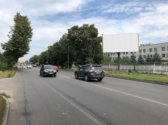 Фото рекламної площини за адресою Ул. Киевская , напротив ЖК "СМАРТ КВАРТИРЫ"