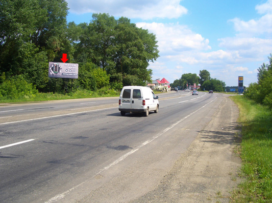 Фото рекламной плоскости по адресу Объездная, выезд из города, Давыдковский перекресток
