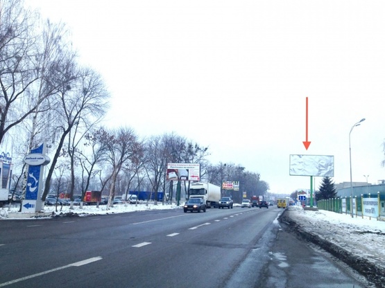 Фото рекламної площини за адресою ул.Чорновола (автомобильная дорога О101304 Киевское Полукольцо-Крюковщина-Боярка, напротив магазина "Рыбный мир")