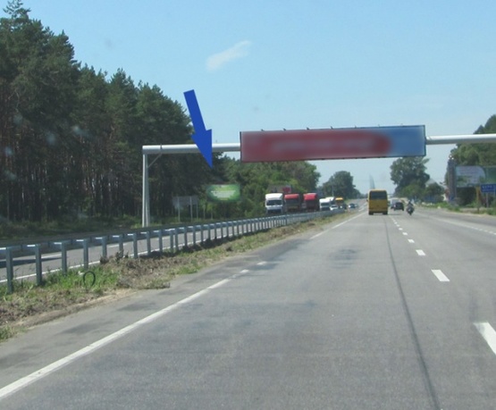 Фото рекламной плоскости по адресу М-06 Київ-Чоп, км 36+450 (с. Бузовая)