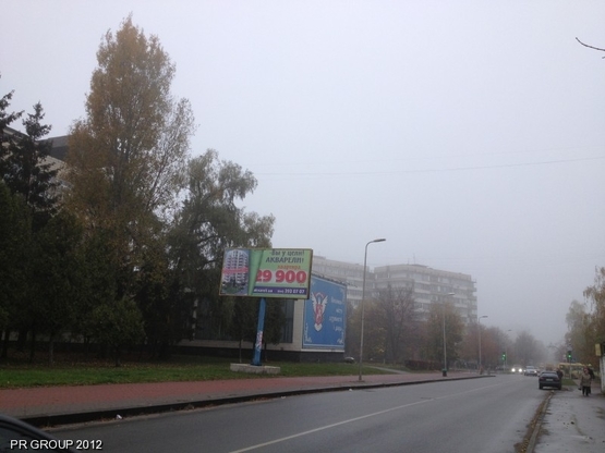 Фото рекламної площини за адресою Вишневе, вул.Святошинська, навпротив Новуса, біля Міськради