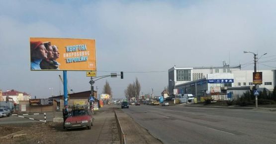 Фото рекламной плоскости по адресу Софіївська Борщагівка, ул.Киевская, напротив Центра занятости (автомобильная дорога Т-10-12 Киев-Боярка)
