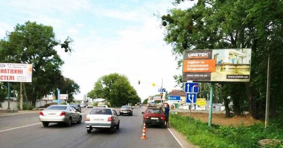 Фото рекламної площини за адресою Вишневе, Вишневе, вул.В.Чорновола, перед виїздом на Жилянский міст