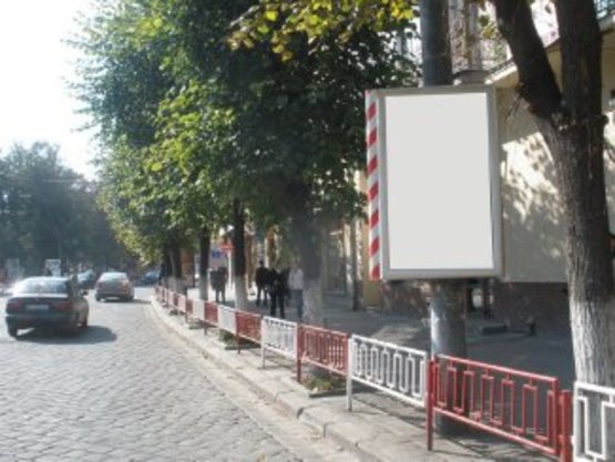 Фото рекламной плоскости по адресу вул. Галицька (навпроти Мальви) №3 ст А Фото рекламной плоскости по адресу вул. Галицька (навпроти Мальви) №3 ст А
