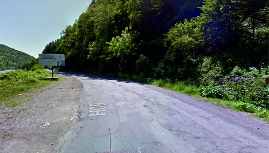 Фото рекламної площини за адресою с.Ділове,вул.Головна, в сторону м.Тячів, (вїзд)