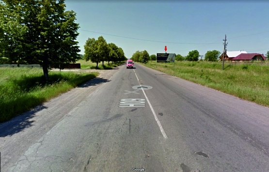 Фото рекламної площини за адресою с. Бедевля, в сторону м. Тячів