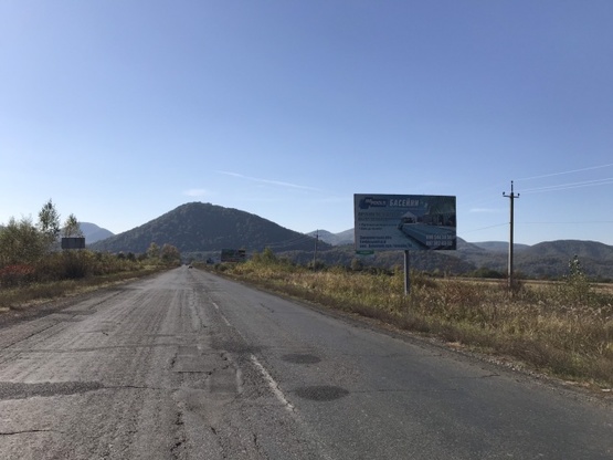 Фото рекламной плоскости по адресу с.Шаян, (зони відпочинку) курортне містечко, вїзд