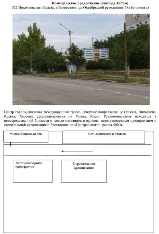 Фото рекламной плоскости по адресу 022 Октябрь.58 а-а Фото рекламной плоскости по адресу 022 Октябрь.58 а-а