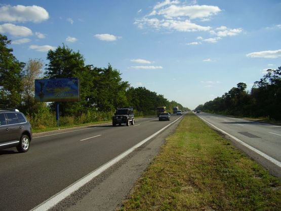 Фото рекламної площини за адресою с. Соколівка, траса М-05 Київ-Одеса, км 71+520 ліво