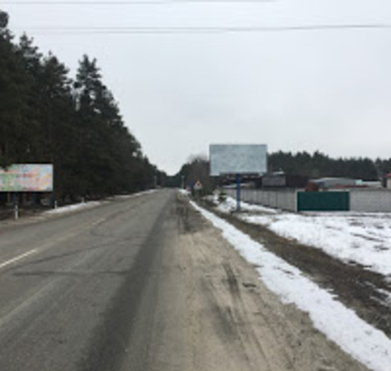 Фото рекламной плоскости по адресу траса Київ-Десна, 270 м до повороту на с.Новосілки, праворуч, в напрямку з м.Вишгород в с.Новосілки