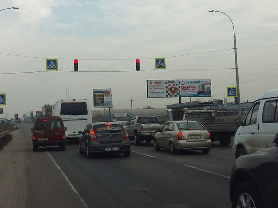 Фото рекламной плоскости по адресу Киевская Большая Кольцевая дорога 9А  3х12