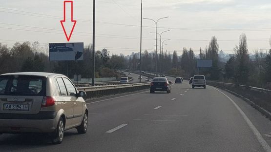 Фото рекламної площини за адресою ул.Богатырская, 400 м. от поворота из г.Вышгорода (Б)