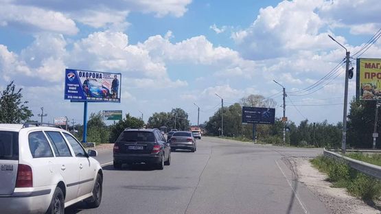 Фото рекламной плоскости по адресу Вышгород-Хотяновка,поворот на Осещину (Б)