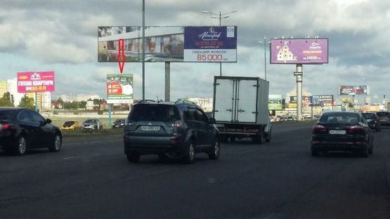 Фото рекламної площини за адресою Большая окружная  1000 м.от Жилянского моста