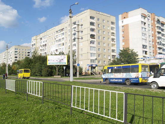 Фото рекламної площини за адресою Червоної Калини, 109 (за рухом)