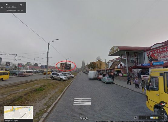 Фото рекламної площини за адресою Городоцкая К7 (Привокзальний ринок №2) в центр