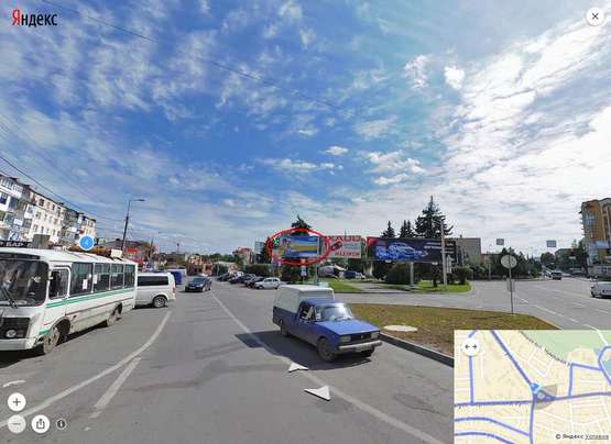 Фото рекламной плоскости по адресу Перемоги