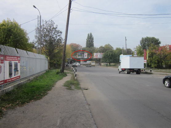 Фото рекламної площини за адресою Вул. Анкудінова-Тельмана на опорах шляхопроводу місце №5