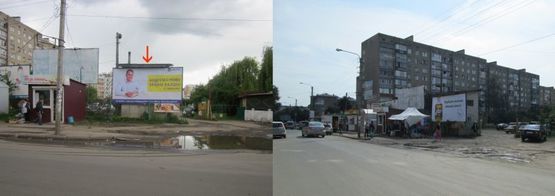 Фото рекламной плоскости по адресу Хоткевича Гната ул., 44 - Парковая ул. (рынок, у стены строения) правый низкий Фото рекламной плоскости по адресу Хоткевича Гната ул., 44 - Парковая ул. (рынок, у стены строения) правый низкий