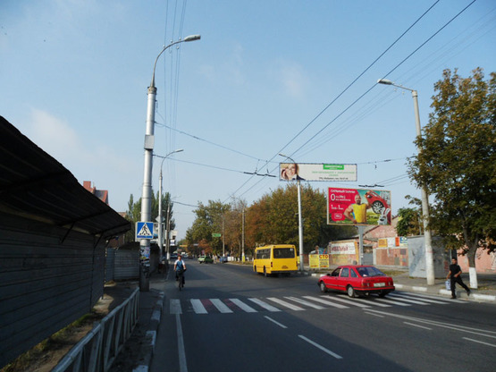Фото рекламної площини за адресою вул. Стрітенська в напрямку від  пл. Перемоги (ТЦ Европорт, СТО, радіоринок) Фото рекламної площини за адресою вул. Стрітенська в напрямку від  пл. Перемоги (ТЦ Европорт, СТО, радіоринок)