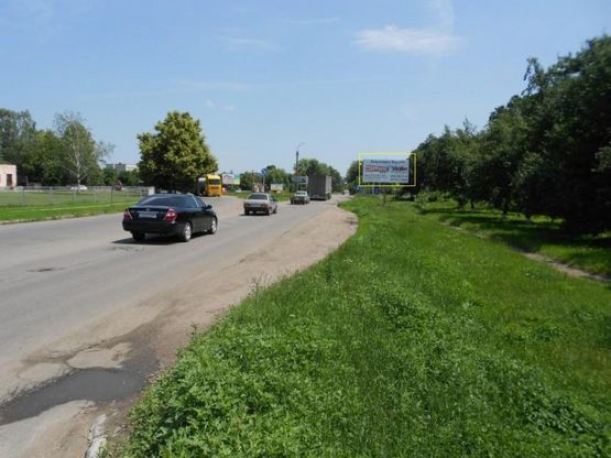 Фото рекламної площини за адресою вул.Дерев"янко, навпроти 26, (навпроти Уманського тепличного комбінату), сторона А