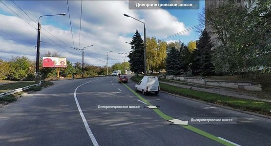 Фото рекламной плоскости по адресу Днепропетровское шоссе,17-пер.Громовой Фото рекламной плоскости по адресу Днепропетровское шоссе,17-пер.Громовой