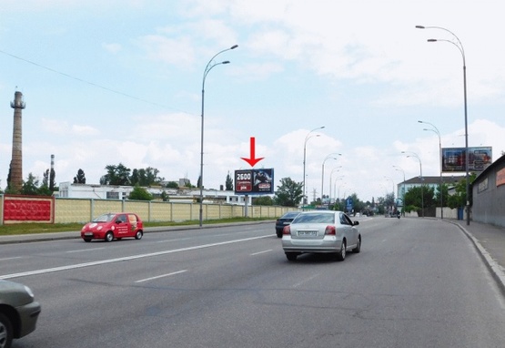 Фото рекламной плоскости по адресу Набережно-Луговая ул. 76, до пересечения с ул.Межигорской, в центр Фото рекламной плоскости по адресу Набережно-Луговая ул. 76, до пересечения с ул.Межигорской, в центр