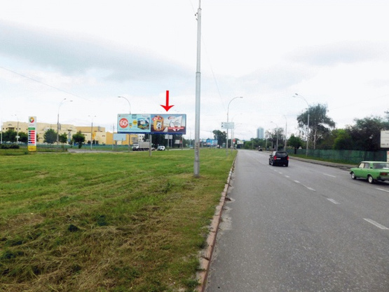 Фото рекламної площини за адресою Кольцевая дорога, возле ул.Краснознаменная, за АЗС "Атрио", от Одесской пл.