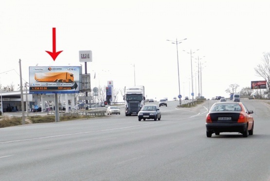 Фото рекламної площини за адресою Кольцевая дорога, после поворота на Вишневое, от Одесской пл.