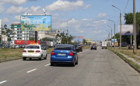 Фото рекламной плоскости по адресу ул Богатырская /з-д Оболонь на Вышгород Фото рекламной плоскости по адресу ул Богатырская /з-д Оболонь на Вышгород