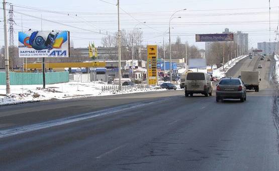 Фото рекламної площини за адресою Полярная/200 м к ул.Майорова (В) на Оболонь