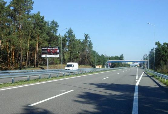 Фото рекламной плоскости по адресу Новообухівська траса, на пешеходном переходе, км 31+800 право Фото рекламной плоскости по адресу Новообухівська траса, на пешеходном переходе, км 31+800 право