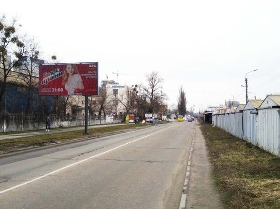Фото рекламної площини за адресою Сверстюка Е. ул., 21 (в сторону ст. м. "Левобережная")