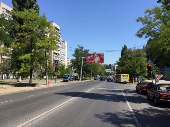 Фото рекламной плоскости по адресу Вильямса ул., 68 - 300 м. до Королева ул. (магазин "Сильпо")