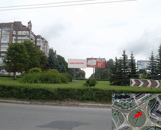 Фото рекламної площини за адресою кільце вул. Злуки - вул. Тарнавського - Універсам Фото рекламної площини за адресою кільце вул. Злуки - вул. Тарнавського - Універсам