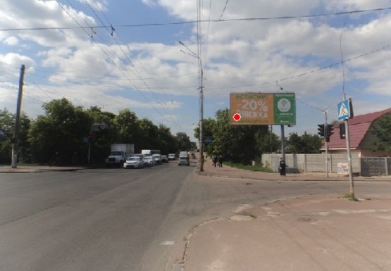 Фото рекламної площини за адресою Мира пр. - Мартина Небабы ул., от центра