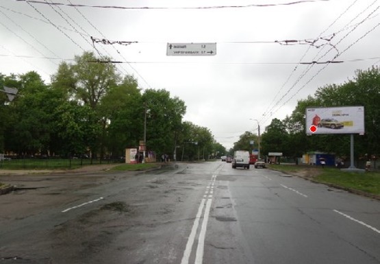 Фото рекламной плоскости по адресу Шевченко ул., райбольница, к центру Фото рекламной плоскости по адресу Шевченко ул., райбольница, к центру